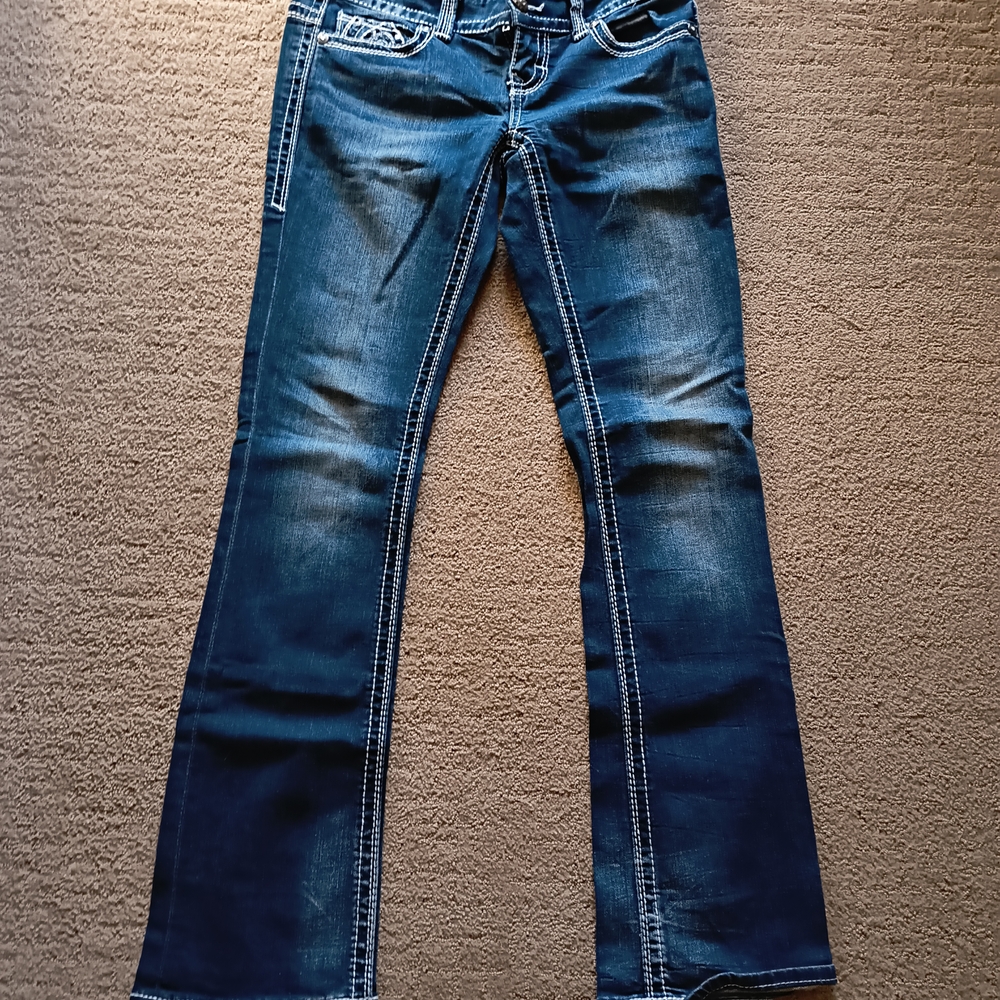 Maurices Dark Blue Flare Jeans